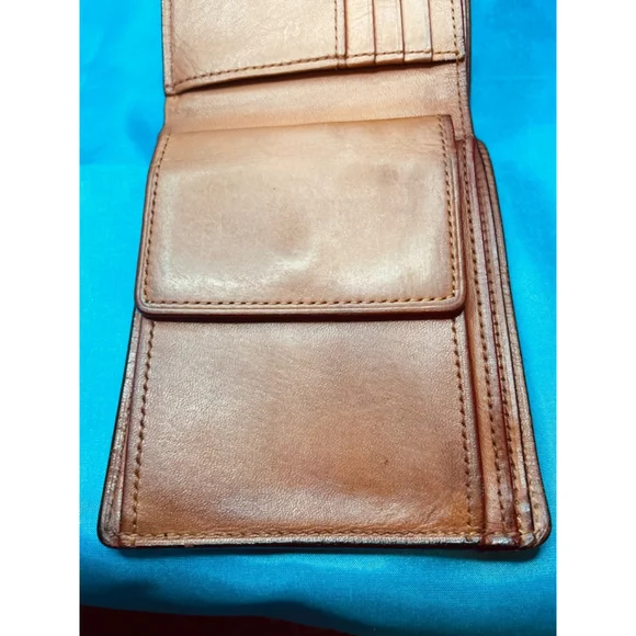 Men's Burberry Black Label Wallet Black Leather Exterior Brown and Red Interior - Picture 7 of 12